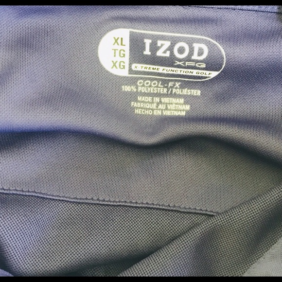 IZOD Extreme Function Golf Mens XL Purple Polo - Picture 3 of 4